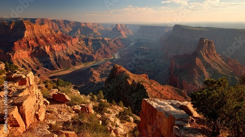   A stunning view of the Grand Canyon