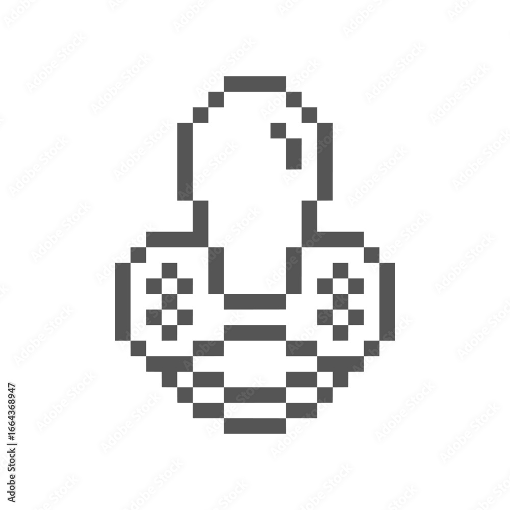 Fototapeta premium baby pacifier cute pixel art