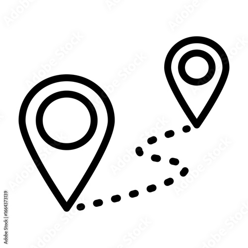 Direction Vector Line Icon Design