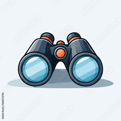 Pixel Art Binoculars Illustration