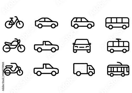 12 Transport Icons