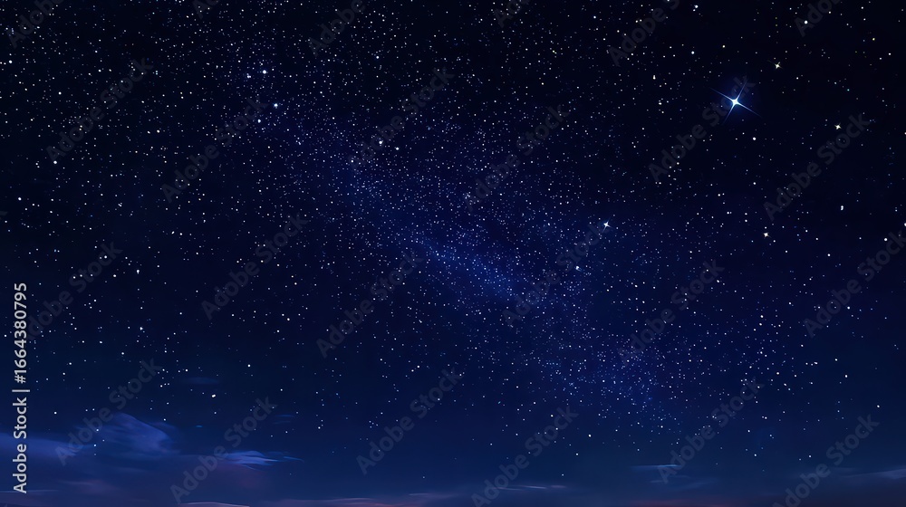 Obraz premium Starry Night Sky Panorama