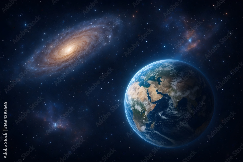 Obraz premium earth and universe