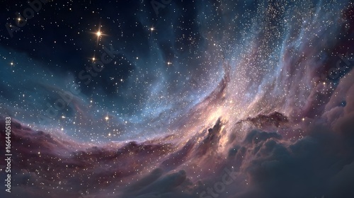 Night sky with stars