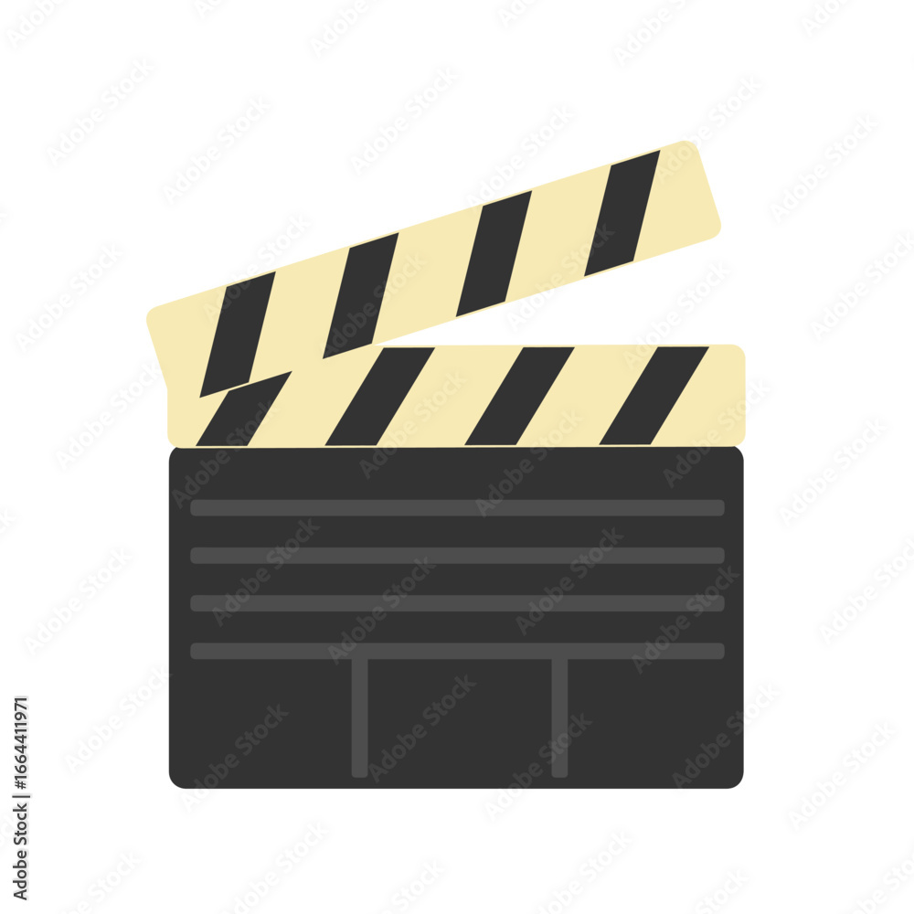 Fototapeta premium 映画 カチンコ イラスト