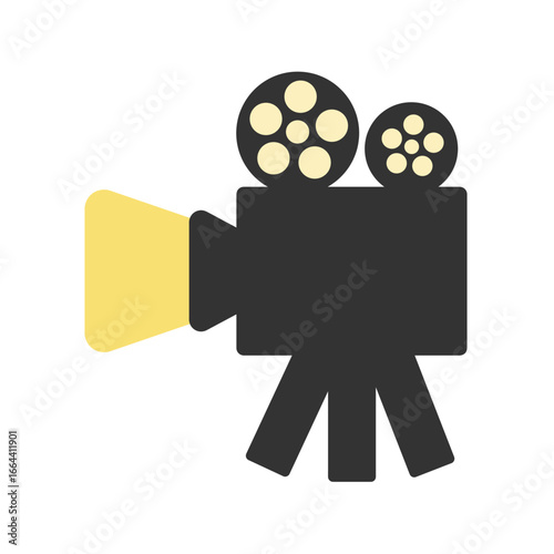 映画　映写機　イラスト