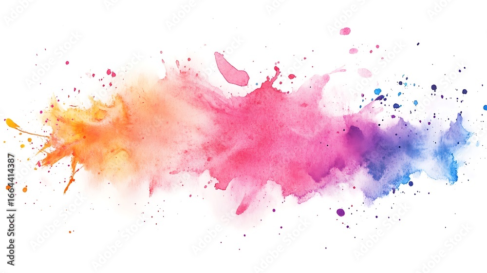 Fototapeta premium Abstract watercolor splash art (2)