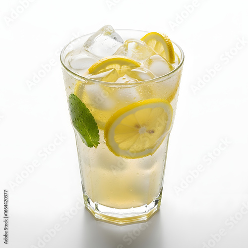 Wallpaper Mural Refreshing iced lemonade with lemon slices and mint. Torontodigital.ca