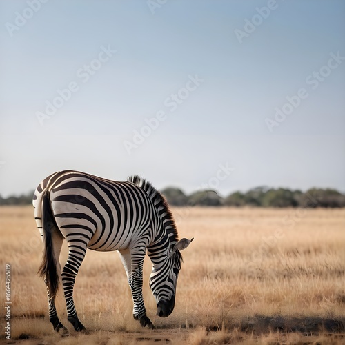 Ultra-sharp, realistic wildlife stock image of a zebra standing in profile, full body view, isolated on a clean white background. Perfect for commercial use, advertising, educational, and wildlife pro