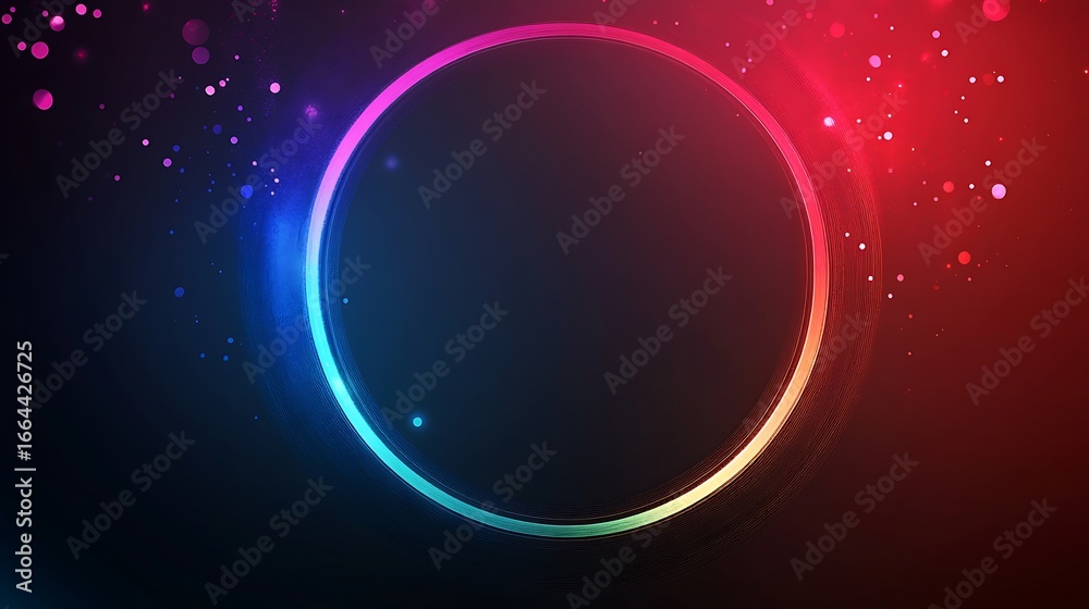 Obraz premium Abstract colorful circle graphic