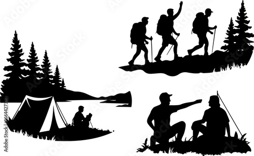 "Stylized Set of Modern Boats and Yachts Vector Illustration"