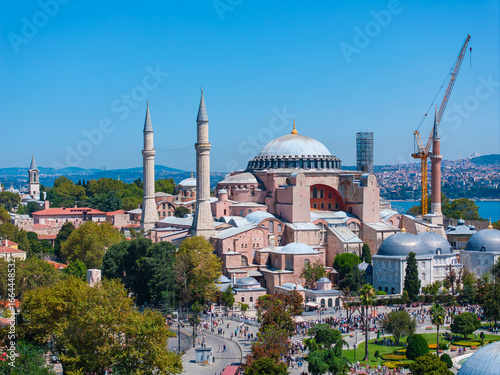 Canvas Print Theodosius Obelisk (Dikilitas) and Istanbul Hippodrome in the Sultanahmet Square