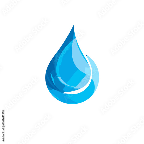 The elegant and refreshing visual of a water droplet.