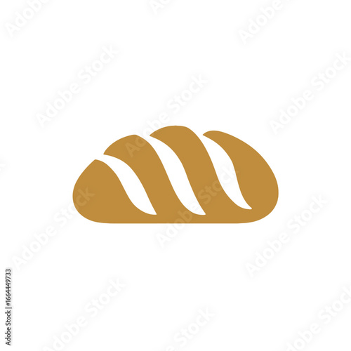 Freshly baked bread loaf, golden and delicious.