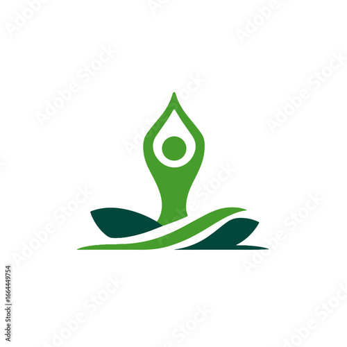 A person practices yoga to achieve health and inner peace.