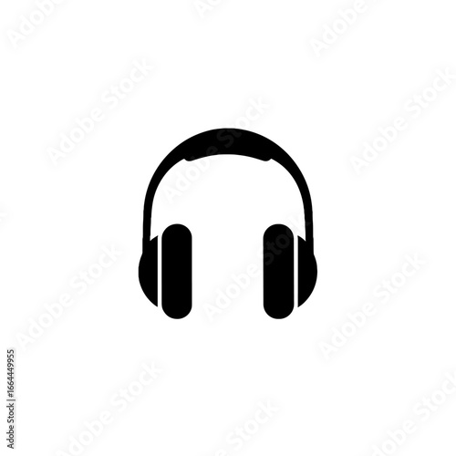 Icon of modern wireless headphones.