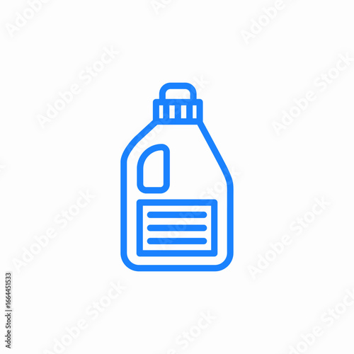bottle with detergent icon sign vector