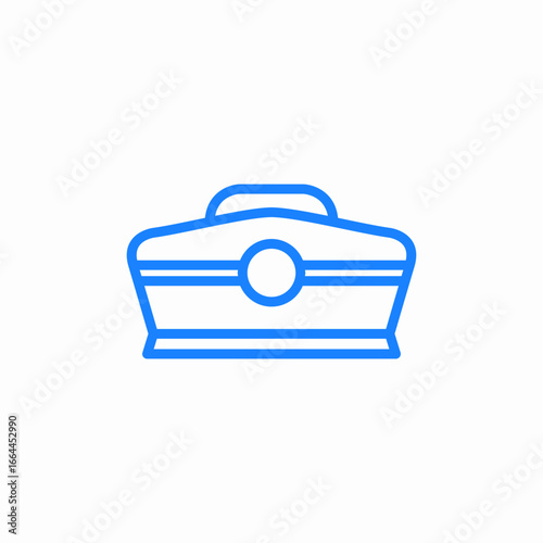 sailor cap icon sign vector