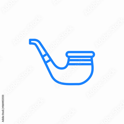 smoking pipe icon sign vector