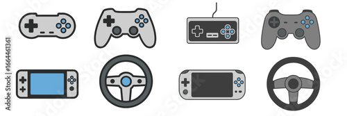 Gaming Controllers and Steering Wheels Assortment