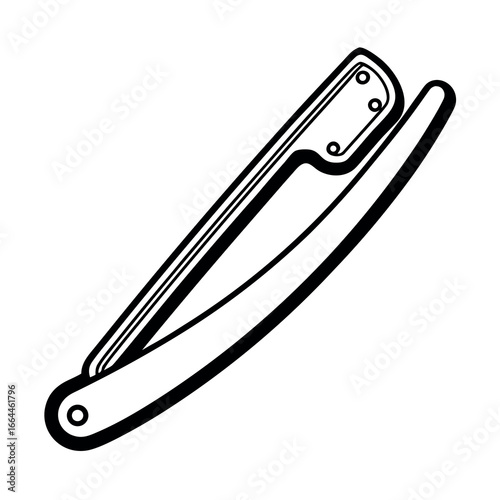 Vector art of straight razor