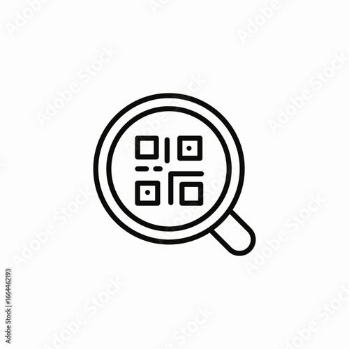 find qr icon sign vector