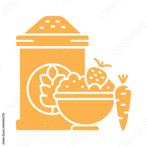 Carbohydrates   color line icon for digital and print projects.