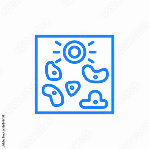 rock climbing wall icon sign vector