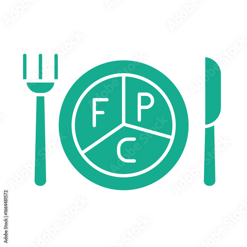 Diet color line icon for digital and print projects.
