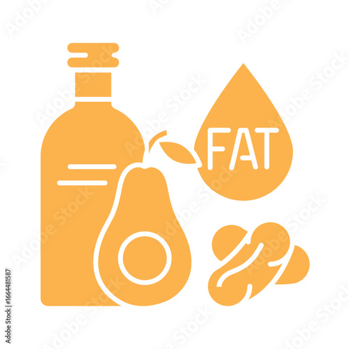 Fats color line icon for digital and print projects.