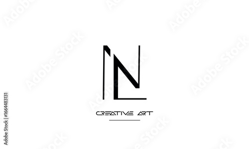 NL, LN, N, L abstract letters logo monogram