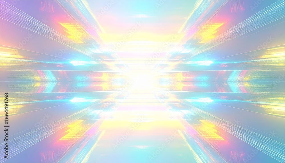 Obraz premium Futuristic Bright Panel Reflections Over Soft Gradient