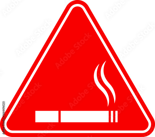 No Smoking sign. No Smoking And Smoking Area symbol isolate on white background - printable set silhouette icon design