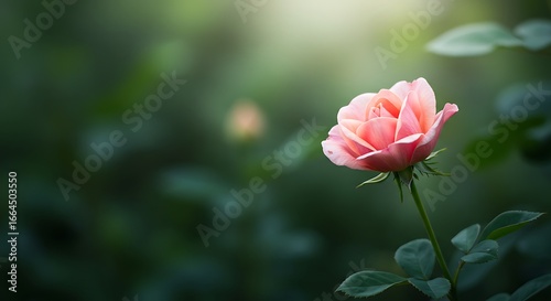 Sunlit Rose: A Moment of Tranquility