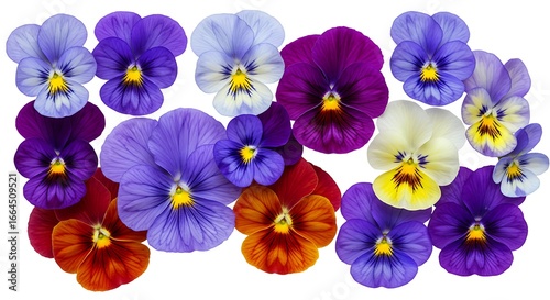 Vibrant Pansy Symphony: A Floral Tapestry