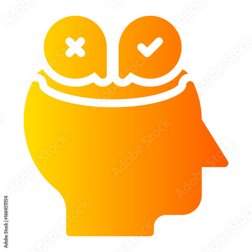 decision making gradient icon