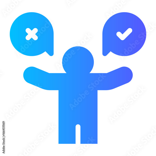 decision making gradient icon