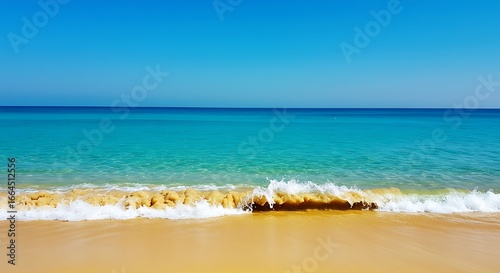 Fototapeta Naklejka Na Ścianę i Meble -  Azure Serenity: Coastal Calm