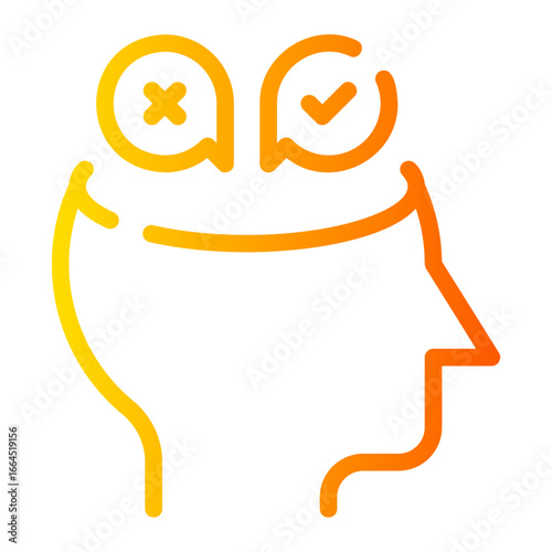 decision making gradient icon