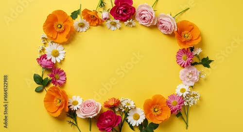 Floral Fiesta: A Sunny Frame
