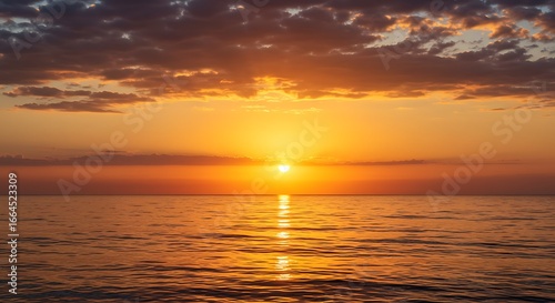 Golden Hour Seascape: Ocean Sunset Radiance
