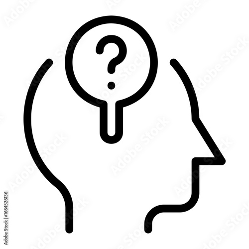 curiosity line icon