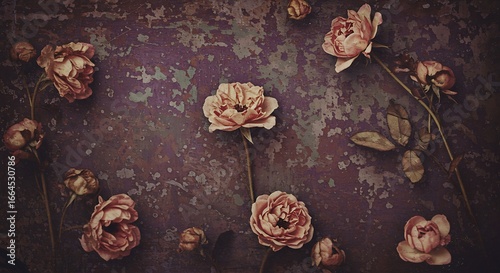 Faded Roses, Textured Beauty