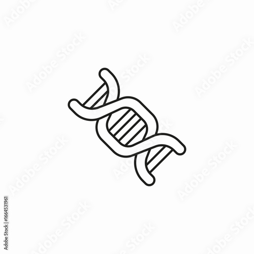 dna double helix icon sign vector