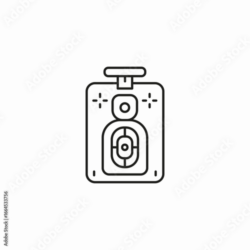 shooting range target icon sign vector