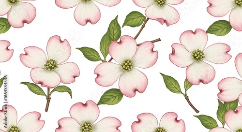 Dogwood Bloom: A Botanical Illustration