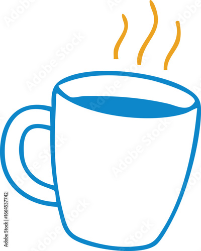 cup of coffee doodle drawing