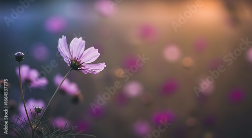 Golden Hour Cosmos: A Soft Focus Bloom