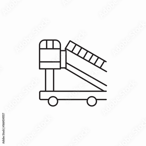 airstair truck  icon sign vector