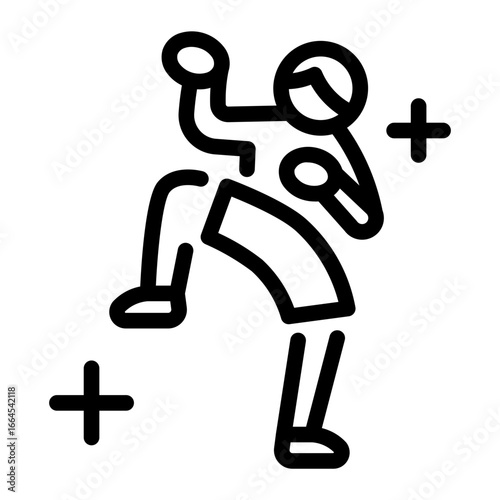 This Muay Thai icon is suitable for Thailand Culture.
